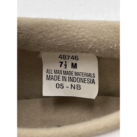 FOOTJOY GreenJoys Womens White Leather Khaki Trim Golf Shoes Size 7.5 M - Picture 8 of 10